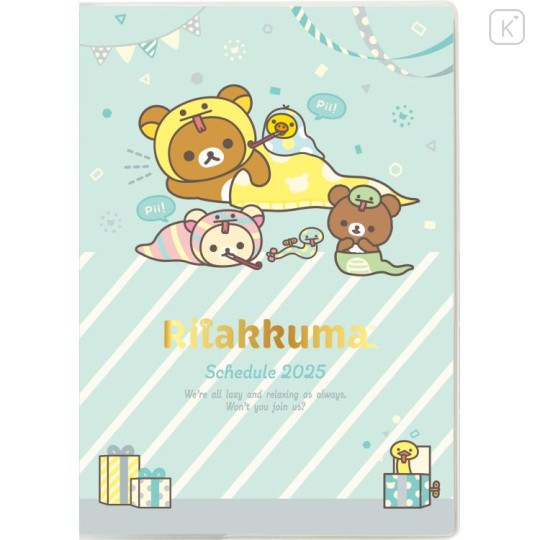 Japan San-X B6 Weekly Schedule Book - Rilakkuma : Snake 2025 - 1