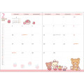 Japan San-X B6 Weekly Schedule Book - Rilakkuma : Snake 2025 - 3