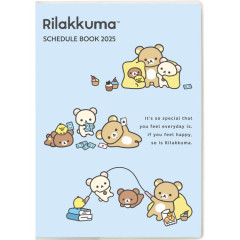 Japan San-X B6 Monthly Schedule Book - New Basic Rilakkuma 2025