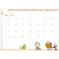 Japan San-X B6 Monthly Schedule Book - New Basic Rilakkuma 2025 - 4