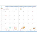 Japan San-X B6 Monthly Schedule Book - Rilakkuma / Cream Yellow Flower 2025 - 3