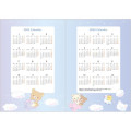 Japan San-X B6 Monthly Schedule Book - Rilakkuma / Cream Yellow Flower 2025 - 6