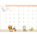 Japan San-X A6 Monthly Schedule Book - Rilakkuma / Snake 2025 - 2