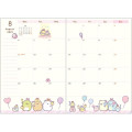 Japan San-X A6 Monthly Schedule Book - Sumikko Gurashi / Snake 2025 - 5