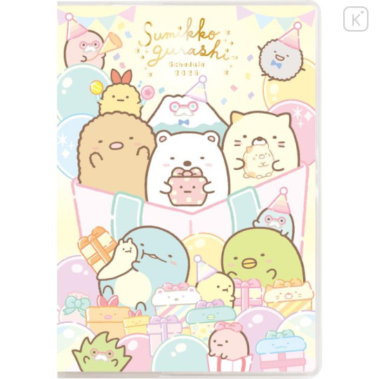 Japan San-X A6 Monthly Schedule Book - Sumikko Gurashi / Gift 2025 - 1