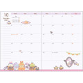 Japan San-X A6 Monthly Schedule Book - Sumikko Gurashi / Gift 2025 - 2