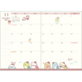 Japan San-X A6 Monthly Schedule Book - Sumikko Gurashi / Gift 2025 - 3