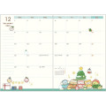 Japan San-X A6 Monthly Schedule Book - Sumikko Gurashi / Gift 2025 - 4