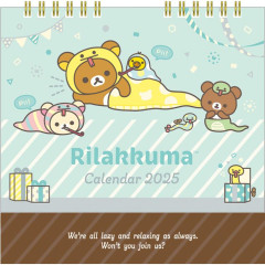 Japan San-X Desk Calendar - Rilakkuma / Snake 2025