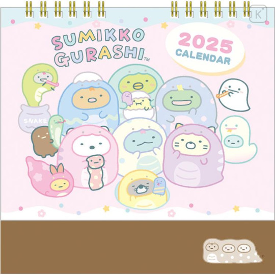 Japan San-X Desk Calendar - Sumikko Gurashi / Snake 2025 - 1