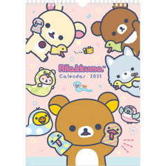 Japan San-X B4 Wall Calendar - Rilakkuma / Snake 2025