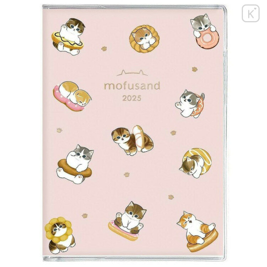 Japan Mofusand A6 Planner Monthly Schedule Book - Pink Dessert 2025 - 1