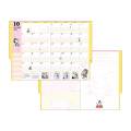 Japan Peanuts B6 Planner Monthly Schedule Book - Snoopy & Woodstock / Brown 2025 - 6