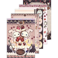 Japan San-X A6 Notepad - Sentimental Circus / Late Night Parfait and Stardust Tears Drain Cherries A