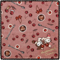 Japan San-X Mini Towel - Sentimental Circus : Late Night Parfait and Stardust Tears Drain Cherries A - 1