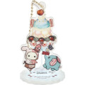 Japan San-X Secret Acrylic Stand Keychain - Sentimental Circus / Late Night Parfait and Stardust Tears Drain Cherries - 4