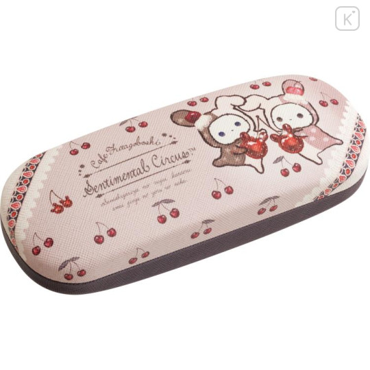 Japan San-X Glasses Case - Sentimental Circus / Late Night Parfait and Stardust Tears Drain Cherries - 1