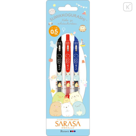 Japan San-X Sarasa Clip Gel Pen Set - Sumikko Gurashi - 1