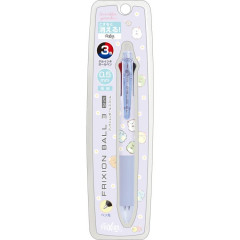 Japan San-X FriXion Ball 3 Slim Color Multi Erasable Gel Pen - Sumikko Gurashi : Purple Flower