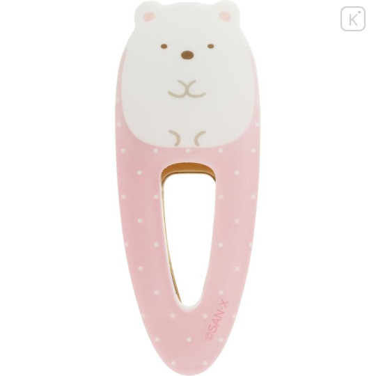 Japan San-X Hair Clip - Sumikko Gurashi / Shirokuma Polar Bear - 2