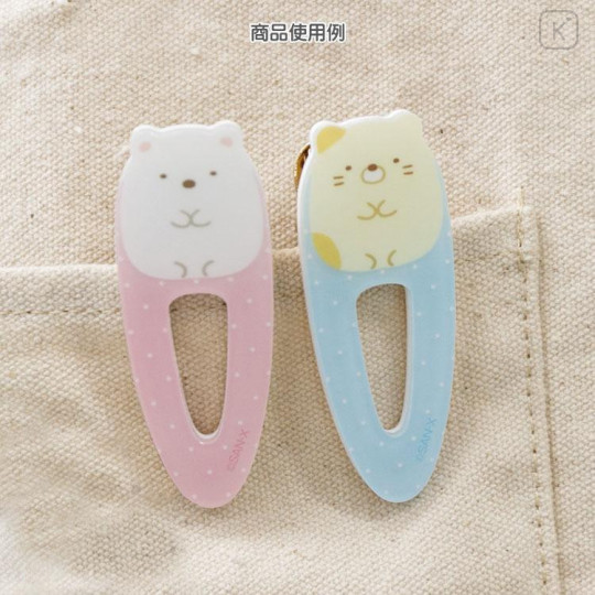 Japan San-X Hair Clip - Sumikko Gurashi / Shirokuma Polar Bear - 5