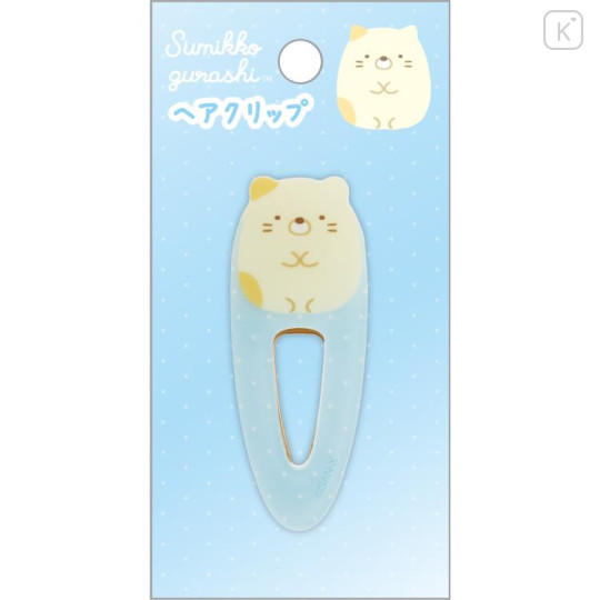 Japan San-X Hair Clip - Sumikko Gurashi / Neko Calico Cat - 1