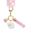 Japan San-X Mascot Keychain - Sumikko Gurashi / Shirokuma & Furoshiki - 1