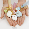 Japan San-X Mascot Keychain - Sumikko Gurashi / Shirokuma & Furoshiki - 5