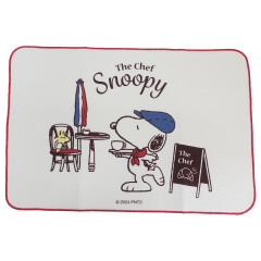 Japan Peanuts Dish Water Absorption Draining Mat - Snoopy & Woodstock / France Cafe