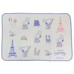 Japan Peanuts Dish Water Absorption Draining Mat - Snoopy & Woodstock / France Chef