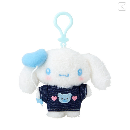 Japan Sanrio Original Mascot Holder - Cinnamoroll / Denim Patch - 1