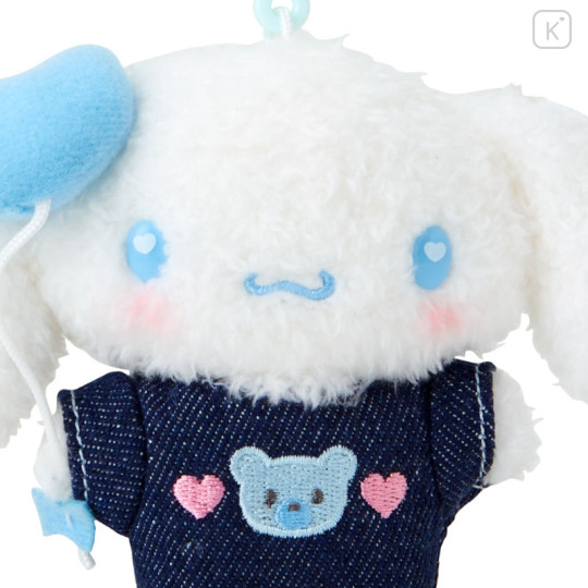 Japan Sanrio Original Mascot Holder - Cinnamoroll / Denim Patch - 3