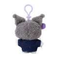 Japan Sanrio Original Mascot Holder - Kuromi / Denim Patch - 2