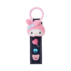 Japan Sanrio Original Tag Keychain - My Melody : Denim Patch