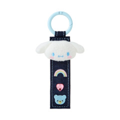 Japan Sanrio Original Tag Keychain - Cinnamoroll : Denim Patch