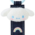 Japan Sanrio Original Tag Keychain - Cinnamoroll : Denim Patch - 3