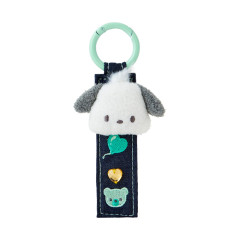 Japan Sanrio Original Tag Keychain - Pochacco : Denim Patch