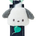 Japan Sanrio Original Tag Keychain - Pochacco : Denim Patch - 3
