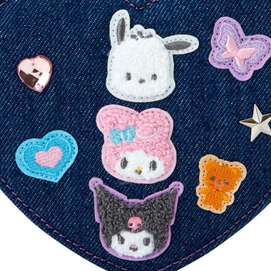 Japan Sanrio Original Pouch - Denim Patch - 6