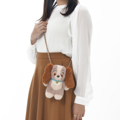 Japan Disney Store Fluffy Pochette Shoulder Crossbody Bag - Dog Lady