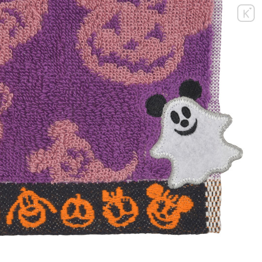 Japan Disney Store Mini Towel Jacquard Handkerchief - Mickey Mouse / Ghost Happy Halloween - 4