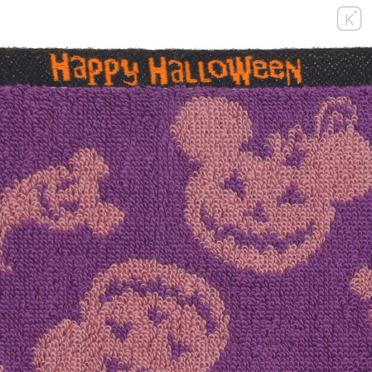 Japan Disney Store Mini Towel Jacquard Handkerchief - Mickey Mouse / Ghost Happy Halloween - 5