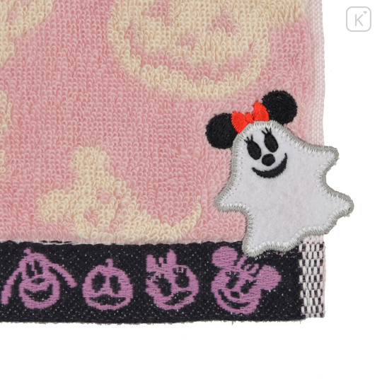 Japan Disney Store Mini Towel Jacquard Handkerchief - Minnie Mouse / Ghost Happy Halloween - 4