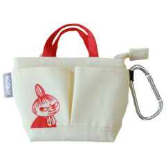 Japan Moomin Mini Pouch with Carabiner - Little My : Tote Bag Style Red White