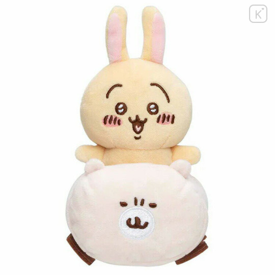 Japan Chiikawa Sitting Mini Plush Toy - Usagi / Let's Go For A Drive - 1