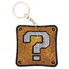 Japan Mario Glitter Deco Key Holder - Super Mario Brothers / Question Mark Box