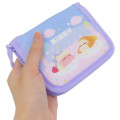 Japan Kirby Kids Bifold Wallet With Neck Strap - Kirby & Waddle Dee / Purple Pink - 2