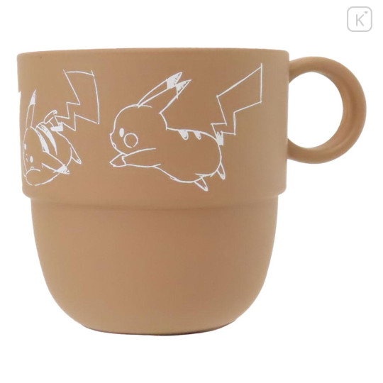 Japan Pokemon Mini Stacking Cup - Pikachu / number 025 Brown - 1