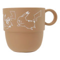 Japan Pokemon Mini Stacking Cup - Pikachu / number 025 Brown - 1