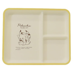 Japan Pokemon Divided Plate - Pikachu / number 025 Yellow Square